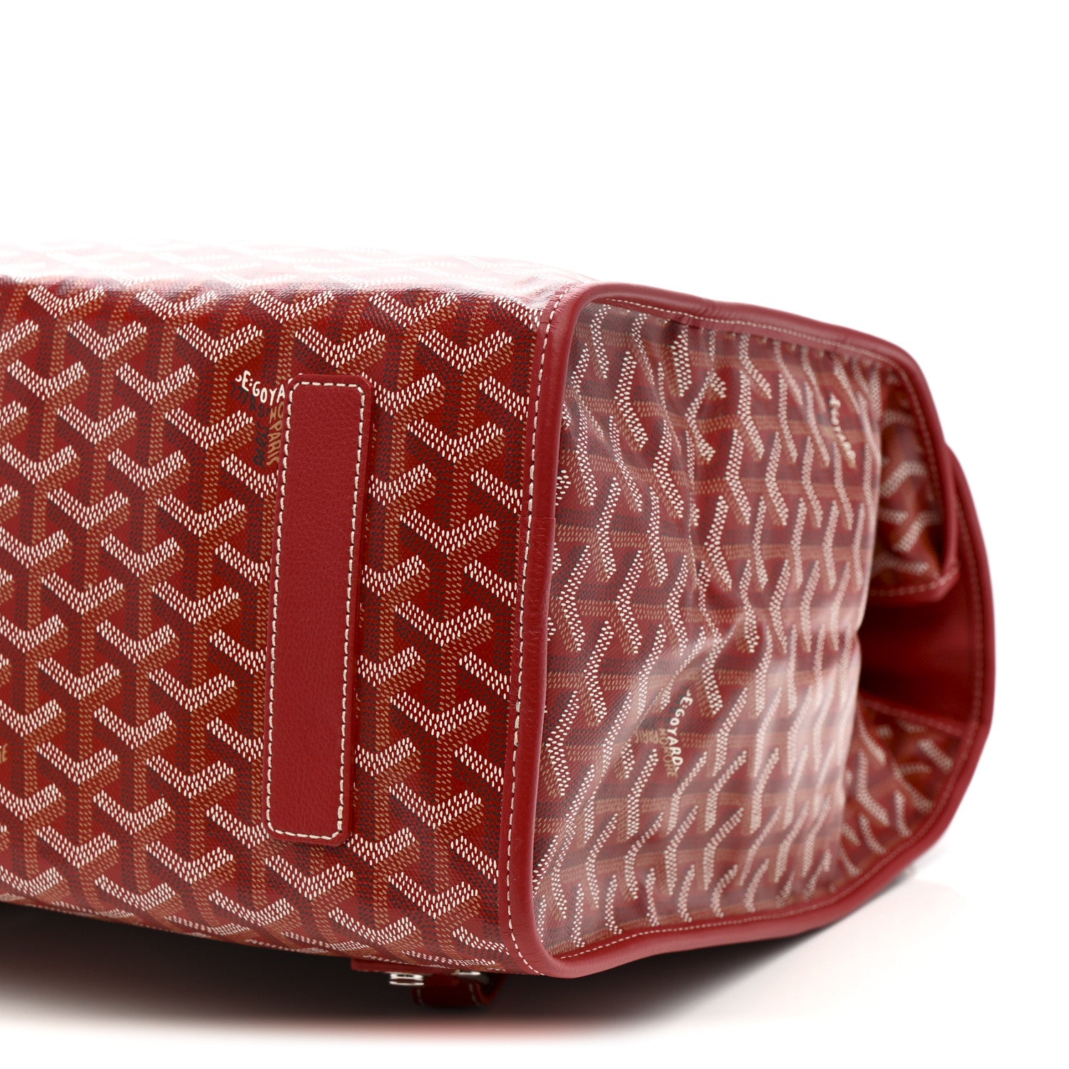 Goyard Goyardine Saint Leger Soft Briefcase Backpack Red 10 of 10
