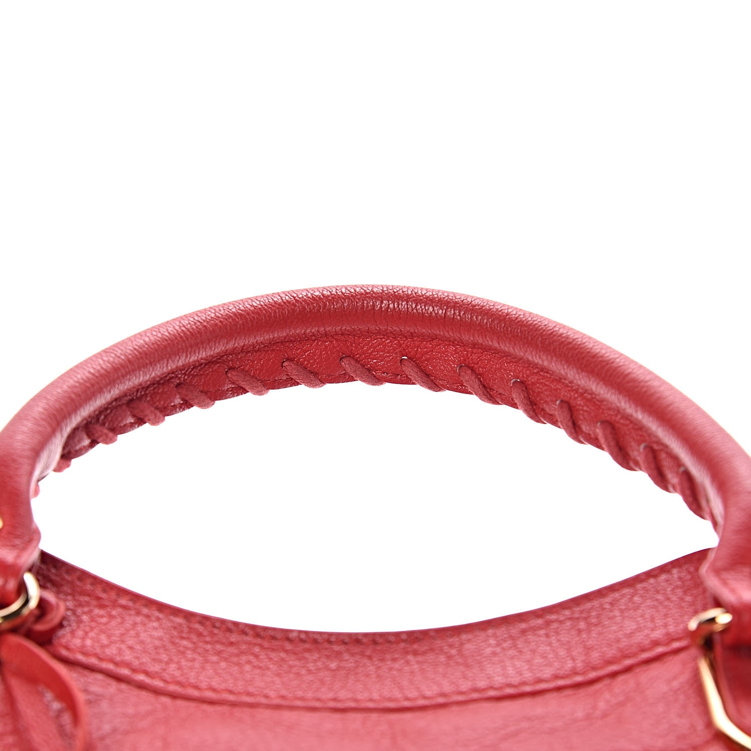 Balenciaga Chevre Gold Metallic Edge Hardware City Rouge Grenade 11 of 12