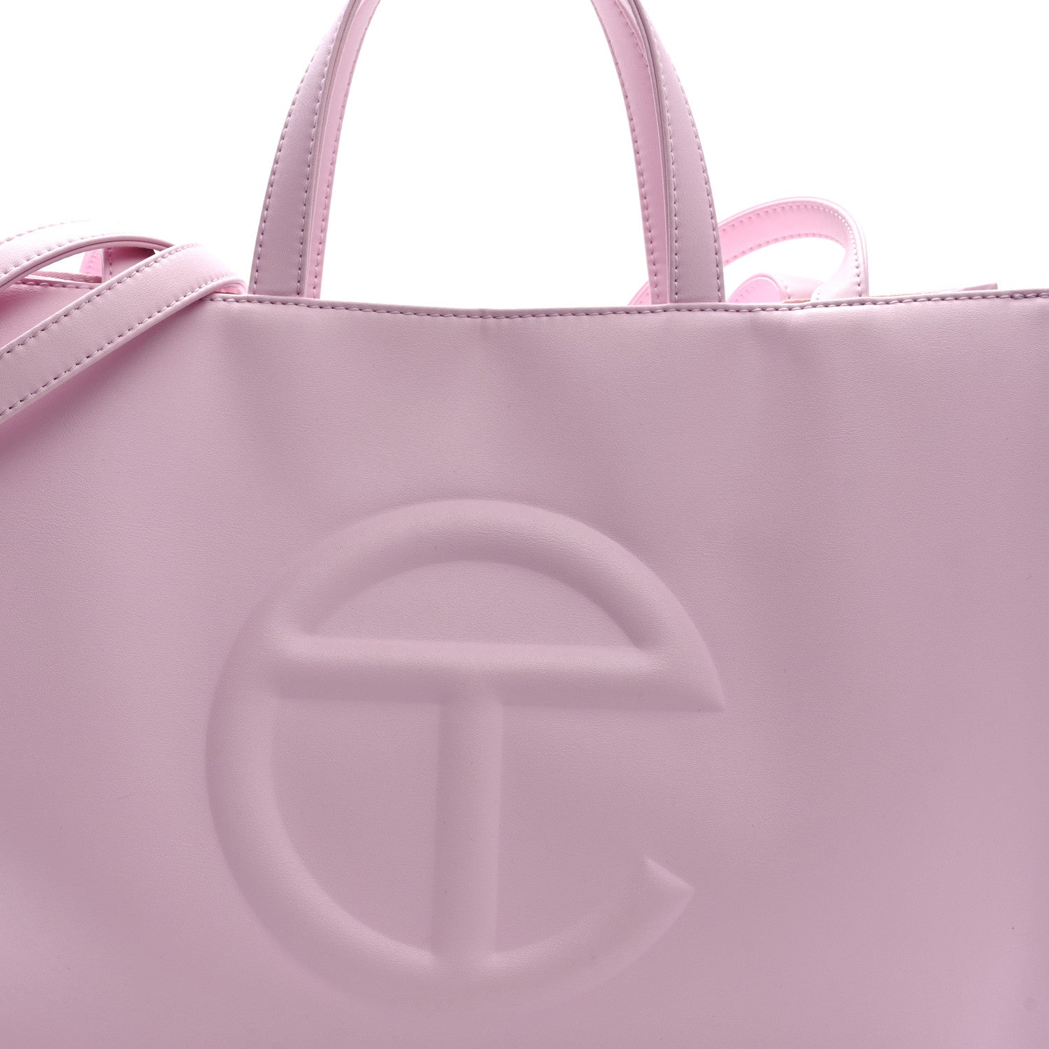 Telfar Vegan Leather Medium Shopping Bag Bubblegum 7 of 9