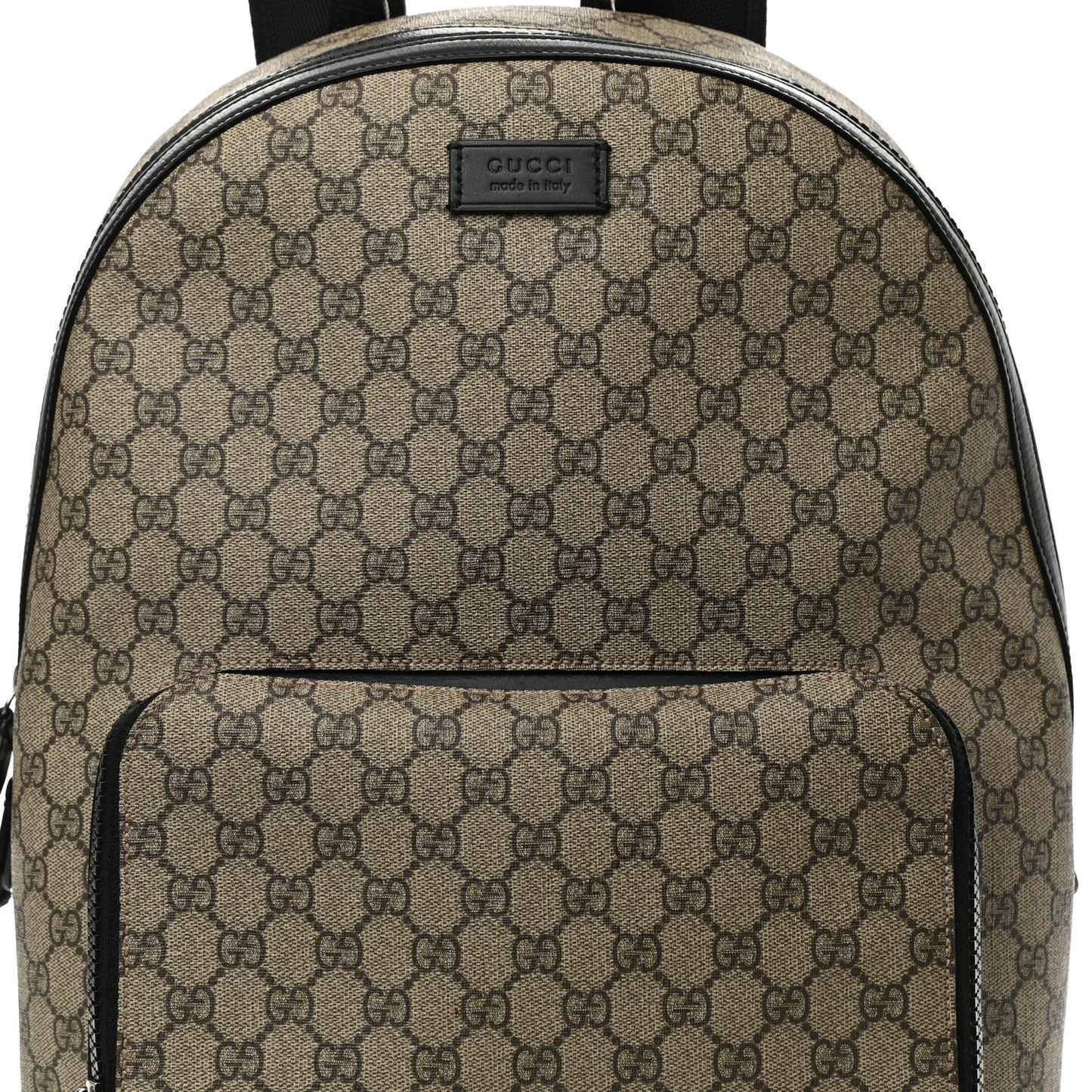 GG Supreme Monogram Medium Backpack Black