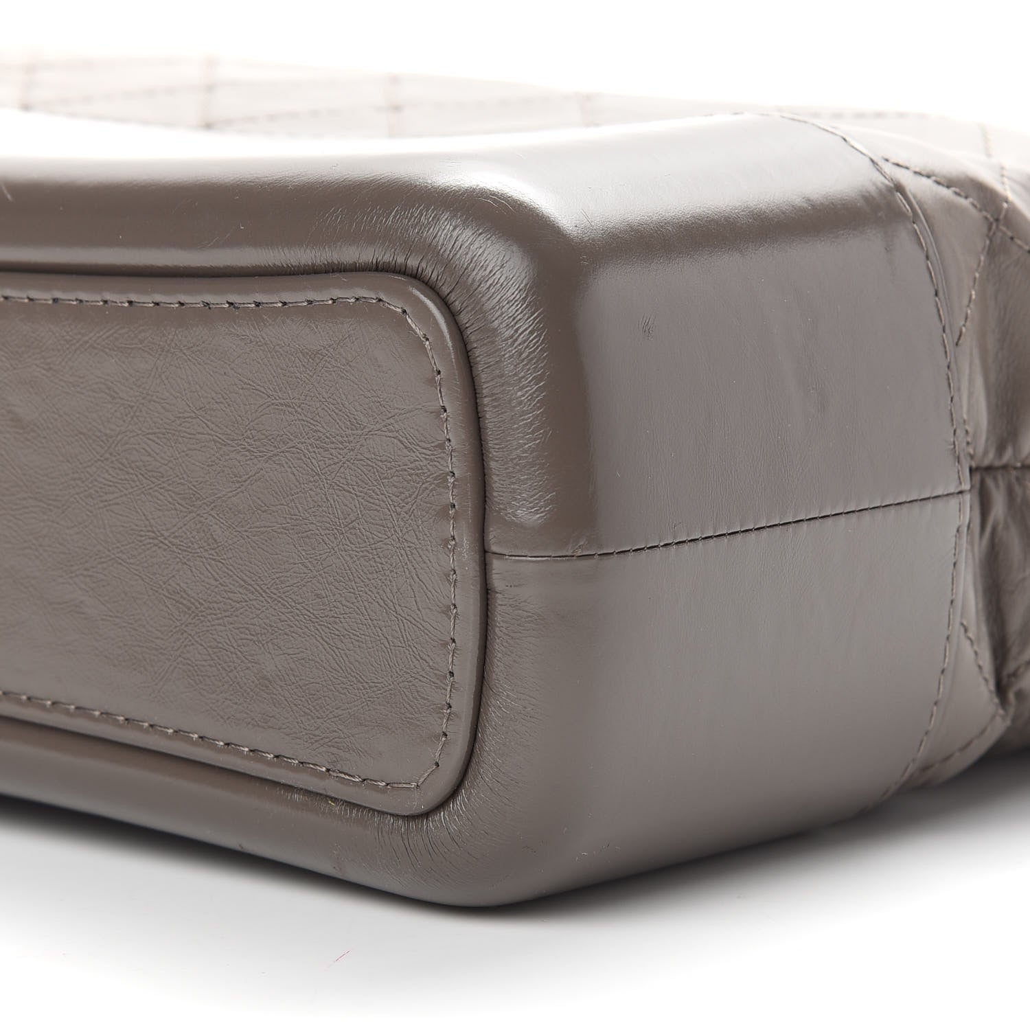 Chanel Aged Calfskin Quilted Medium Gabrielle Hobo Grey 9 of 9