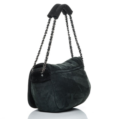 Chanel Shearling Quilted Mademoiselle Flap Black 3 of 9