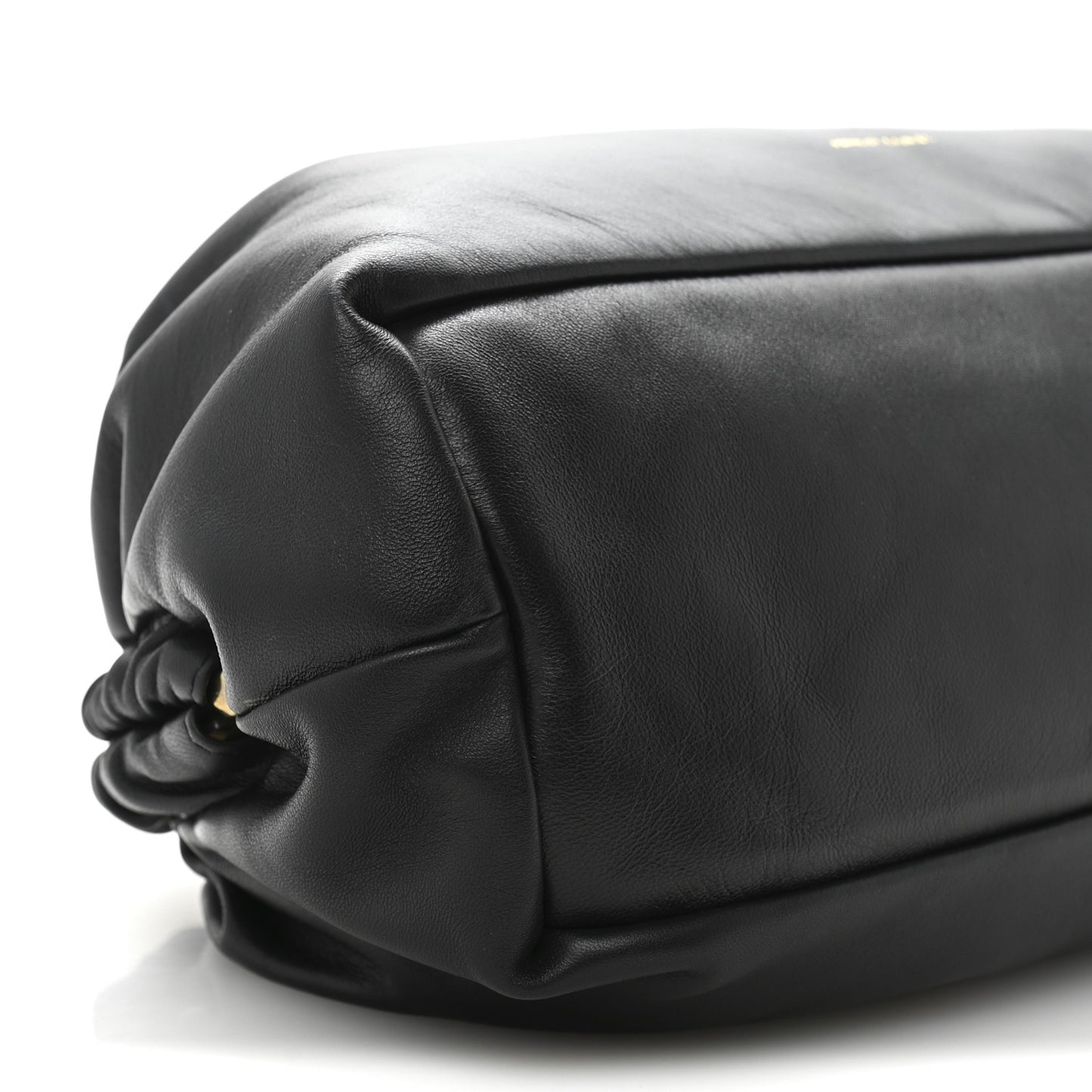 Lambskin Cloud Clutch Black Flamma