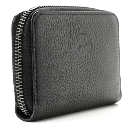 Christian Louboutin Calfskin Loubinthesky Panettone Coin Purse Black 3 of 9