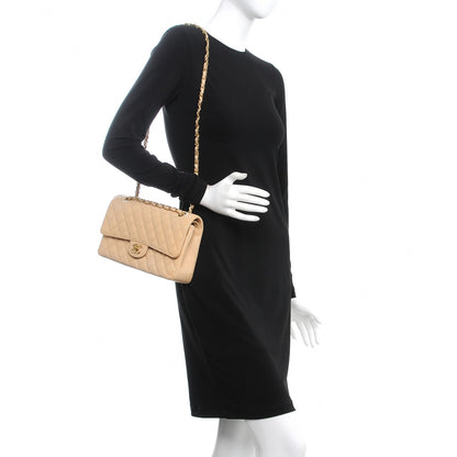 Chanel Caviar Quilted Medium Double Flap Beige Clair 2 of 8