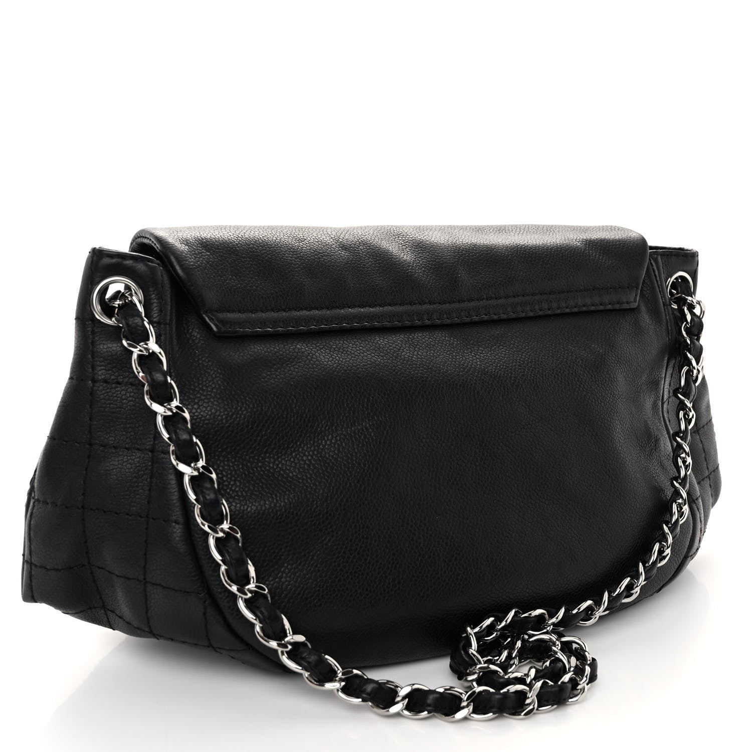 Chanel Caviar Half Moon Large Flap Black 3 of 10