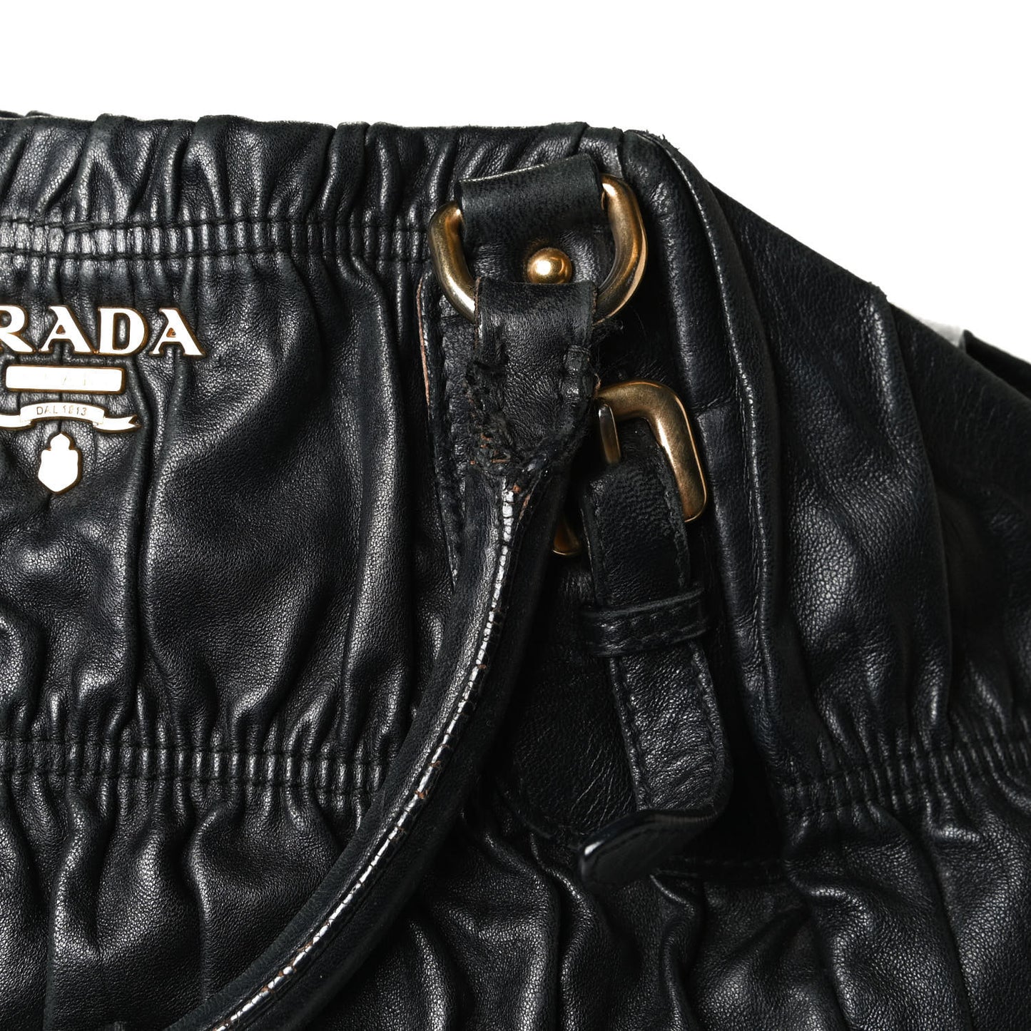 Nappa Gaufre Tote Black
