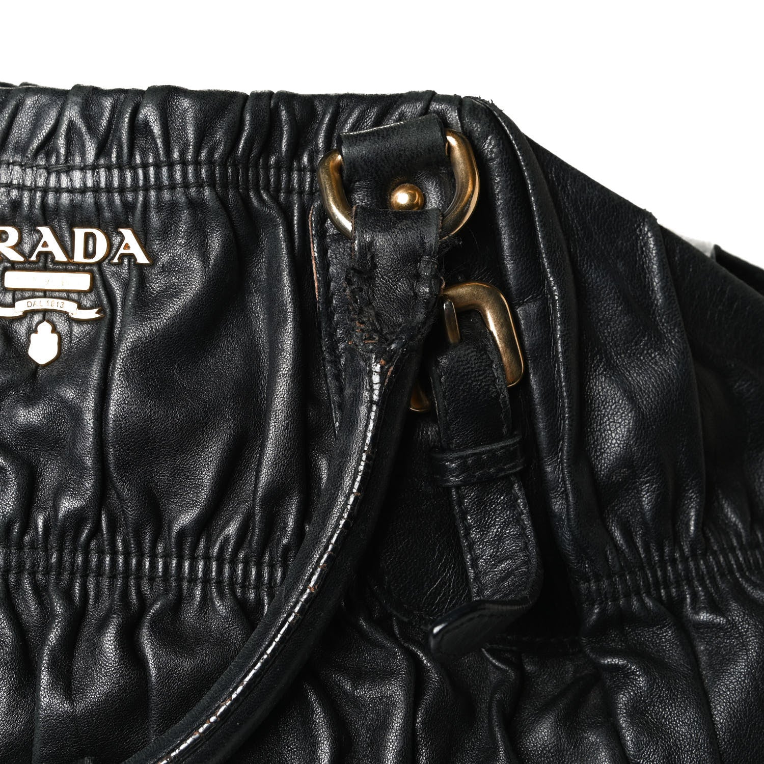 Prada Nappa Gaufre Tote Black 10 of 15