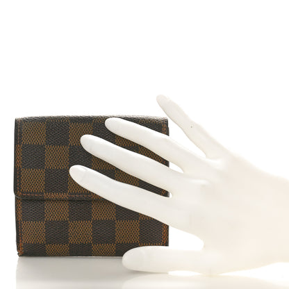 Louis Vuitton Damier Ebene Elise Wallet 2 of 9