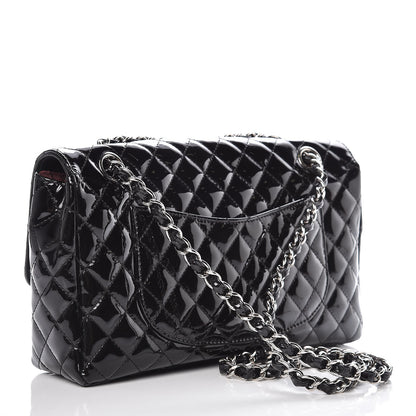 Chanel Patent Quilted Secret Label Medium Flap Black 4 of 11