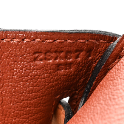Hermes Taurillon Saddle Birkin 30 Cuivre 7 of 18