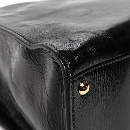Fendi Patent Mink Fur Large Peekaboo X-Lite Black 10 of 13