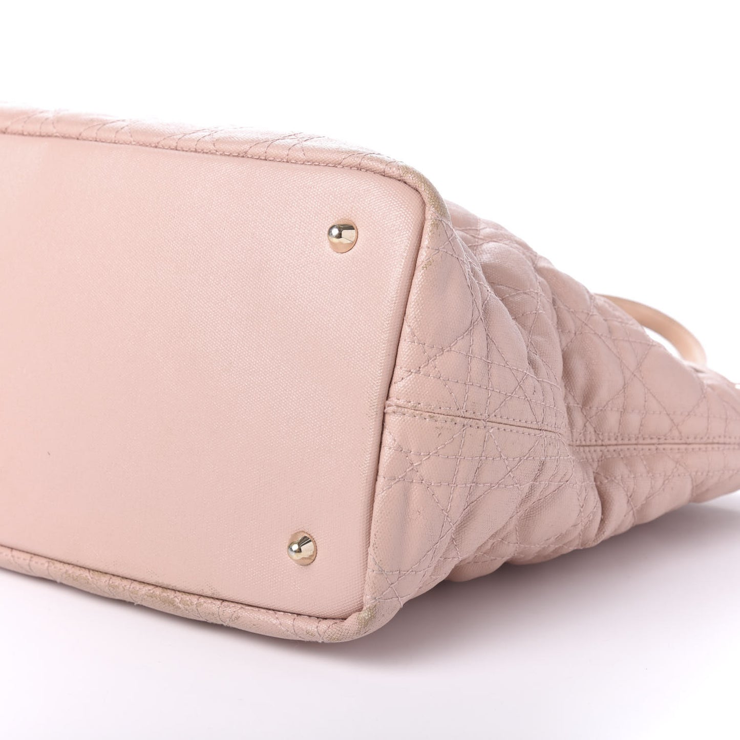 Coated Canvas Cannage Medium Panarea Tote Rosato