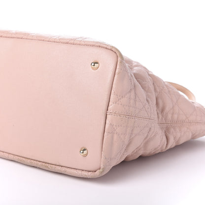 Christian Dior Coated Canvas Cannage Medium Panarea Tote Rosato 7 of 14