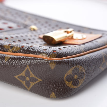 Louis Vuitton Monogram Perforated Pochette Accessories Bag Orange 9 of 10