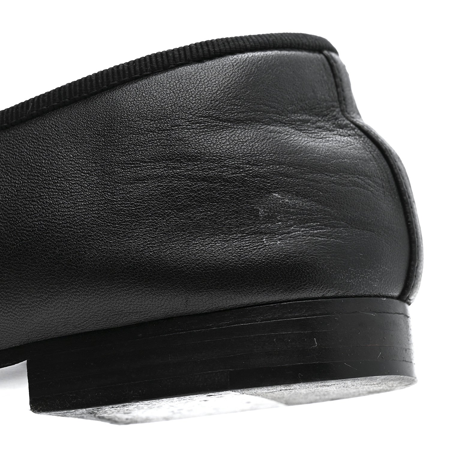 Chanel Lambskin Patent Cap Toe Ballerina Flats 39.5 Black 14 of 18