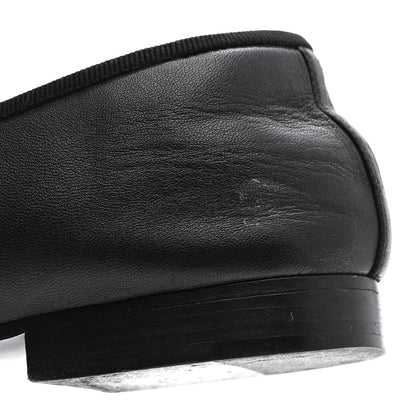Chanel Lambskin Patent Cap Toe Ballerina Flats 39.5 Black 14 of 18