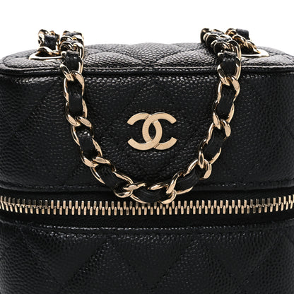 Chanel Caviar Quilted Phone Holder With Chain Black 8 of 10
