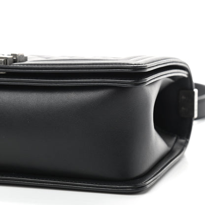 Chanel Calfskin Quilted Medium Boy Flap Black 7 of 9