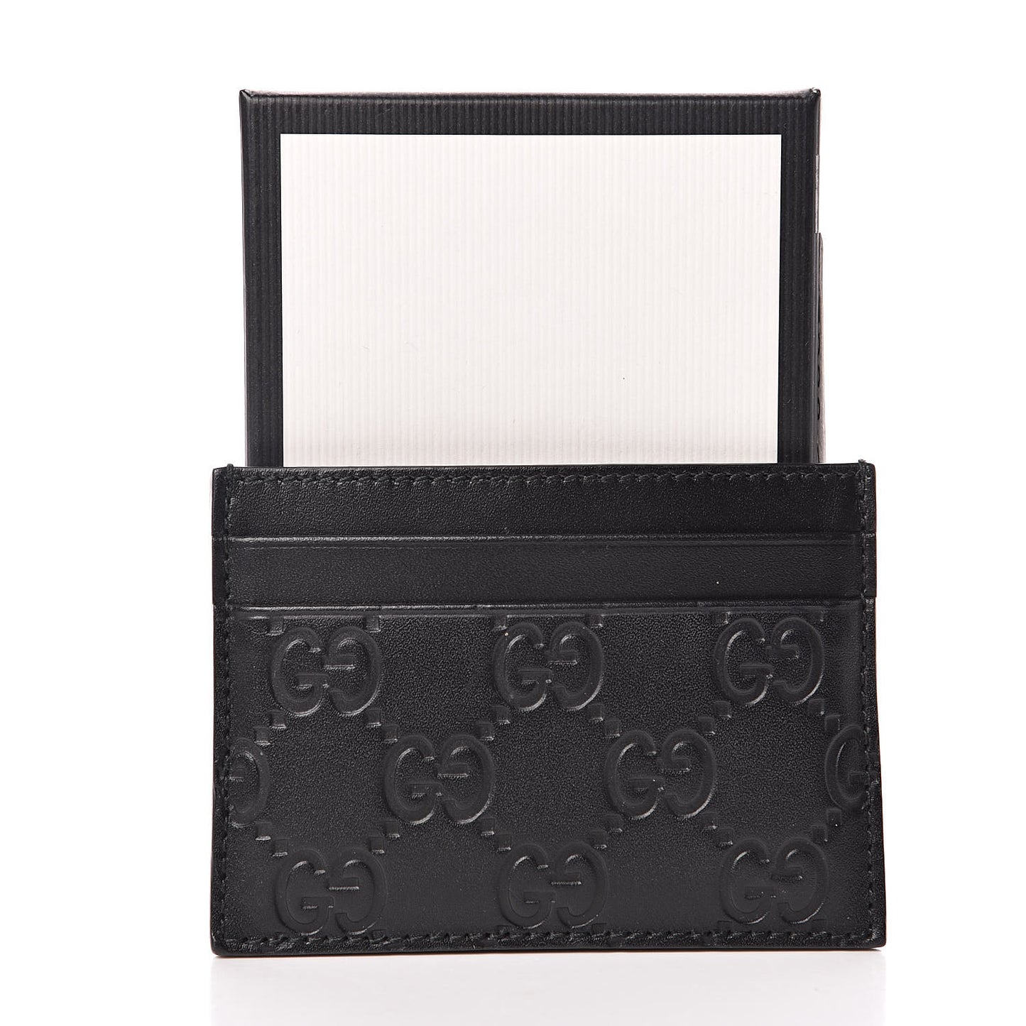 Guccissima Card Holder Black