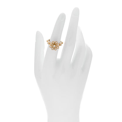 Gucci 18K Yellow Gold Diamond Flora Ring 52 6 2 of 6