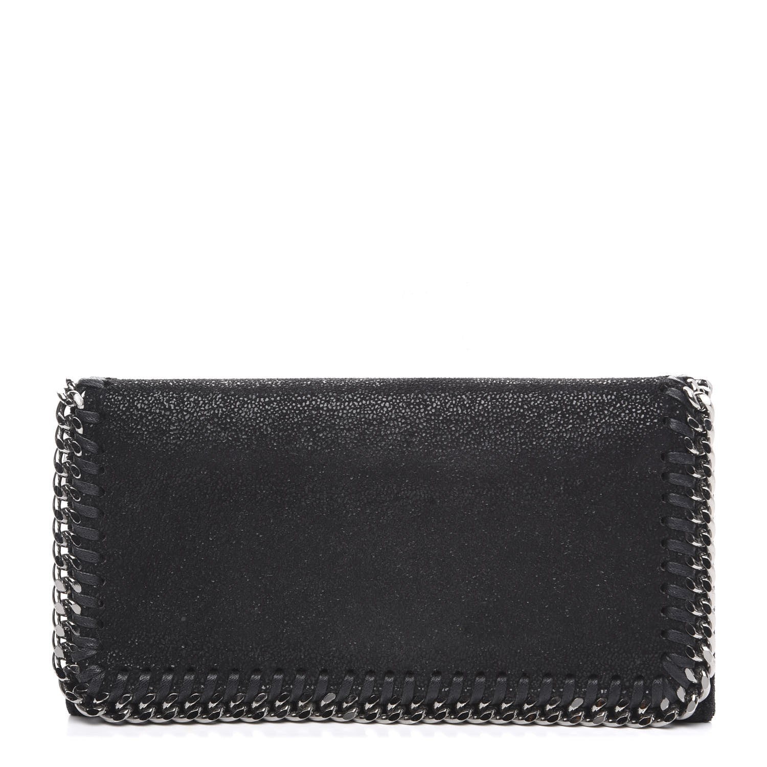 Stella McCartney Shaggy Deer Falabella Flap Wallet Black 1 of 6