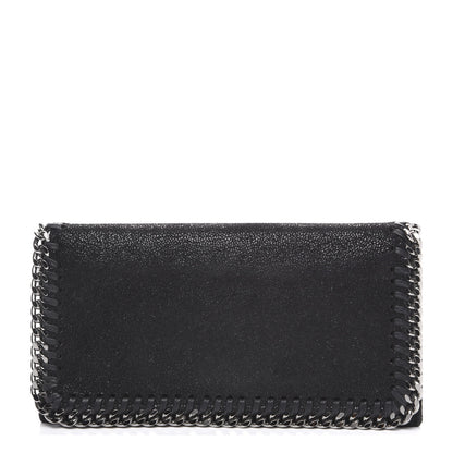 Stella McCartney Shaggy Deer Falabella Flap Wallet Black 1 of 6
