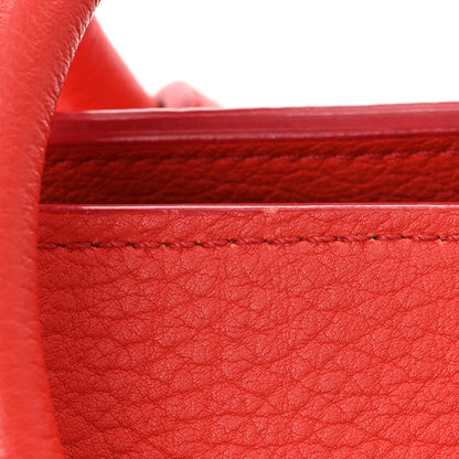 Celine Crisped Calfskin Small Tie Knot Tote Vermillion 14 of 16