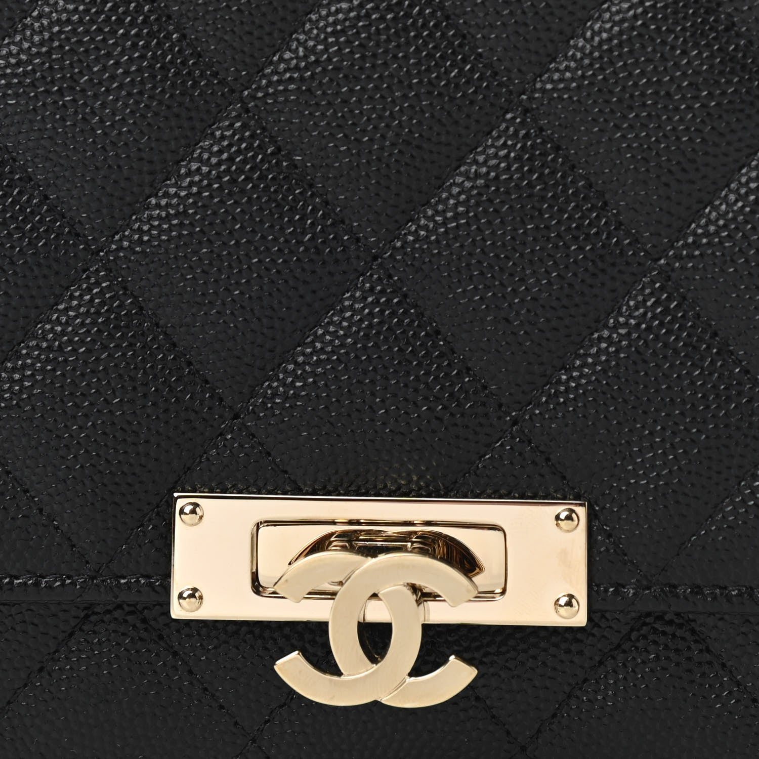 Chanel Caviar Quilted Golden Class Wallet On Chain WOC Black 10 of 13