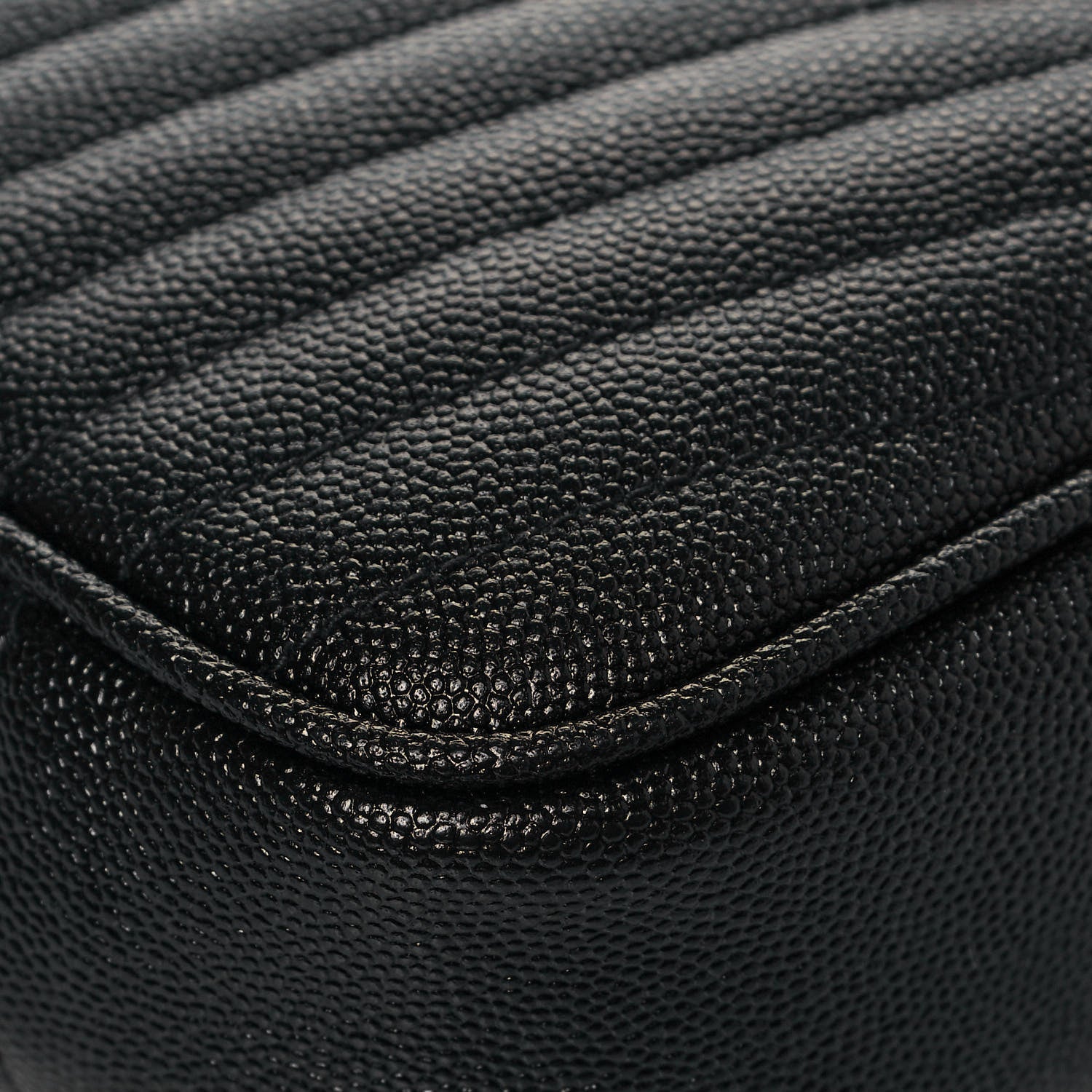 Saint Laurent Grain De Poudre Matelasse Monogram Mini Lou Camera Bag Black 8 of 14
