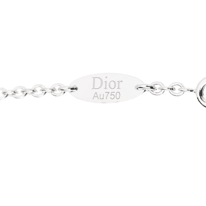 Christian Dior 18K White Gold Diamond Mother of Pearl Rose Des Vents Necklace 6 of 6