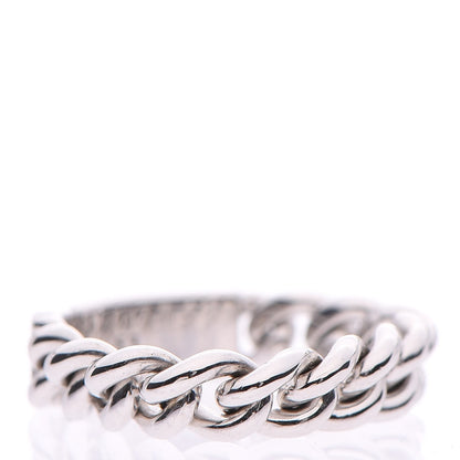 Christian Dior 18K White Gold Gourmette Ring 53 6.25 3 of 4