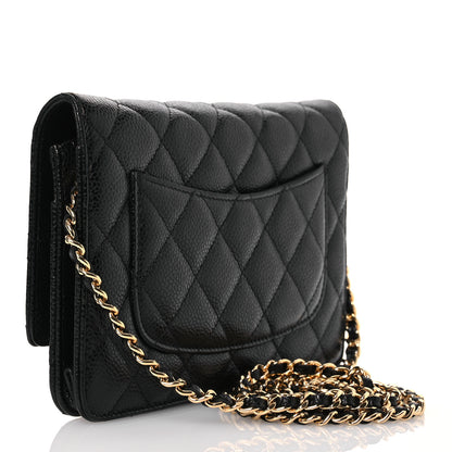 Chanel Caviar Quilted Wallet on Chain WOC Black 3 of 19