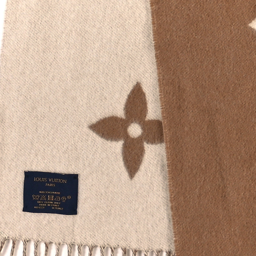 Cashmere Monogram Reykjavik Scarf Sable