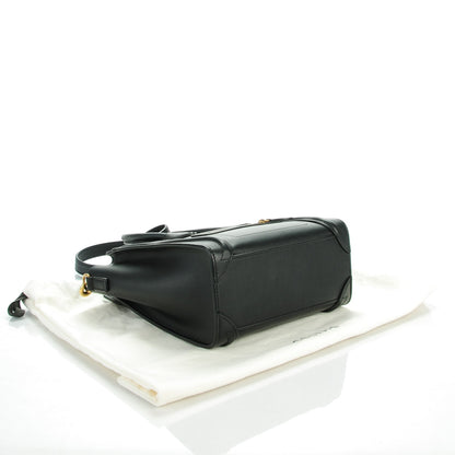Celine Smooth Calfskin Nano Luggage Black 4 of 8