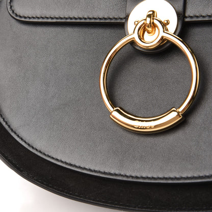 Chloe Calfskin Suede Large Tess Bag Black 10 of 10