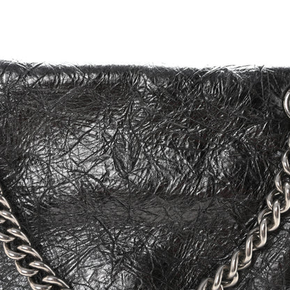 Balenciaga Metallic Crushed Calfskin Medium Crush Chain Bag Steel Grey 7 of 9
