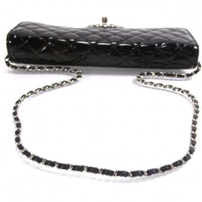 Chanel Patent Quilted Clutch Bag Black 4 of 10