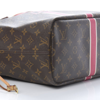 Louis Vuitton Monogram My LV Heritage Neverfull MM Fuchsia White 9 of 14