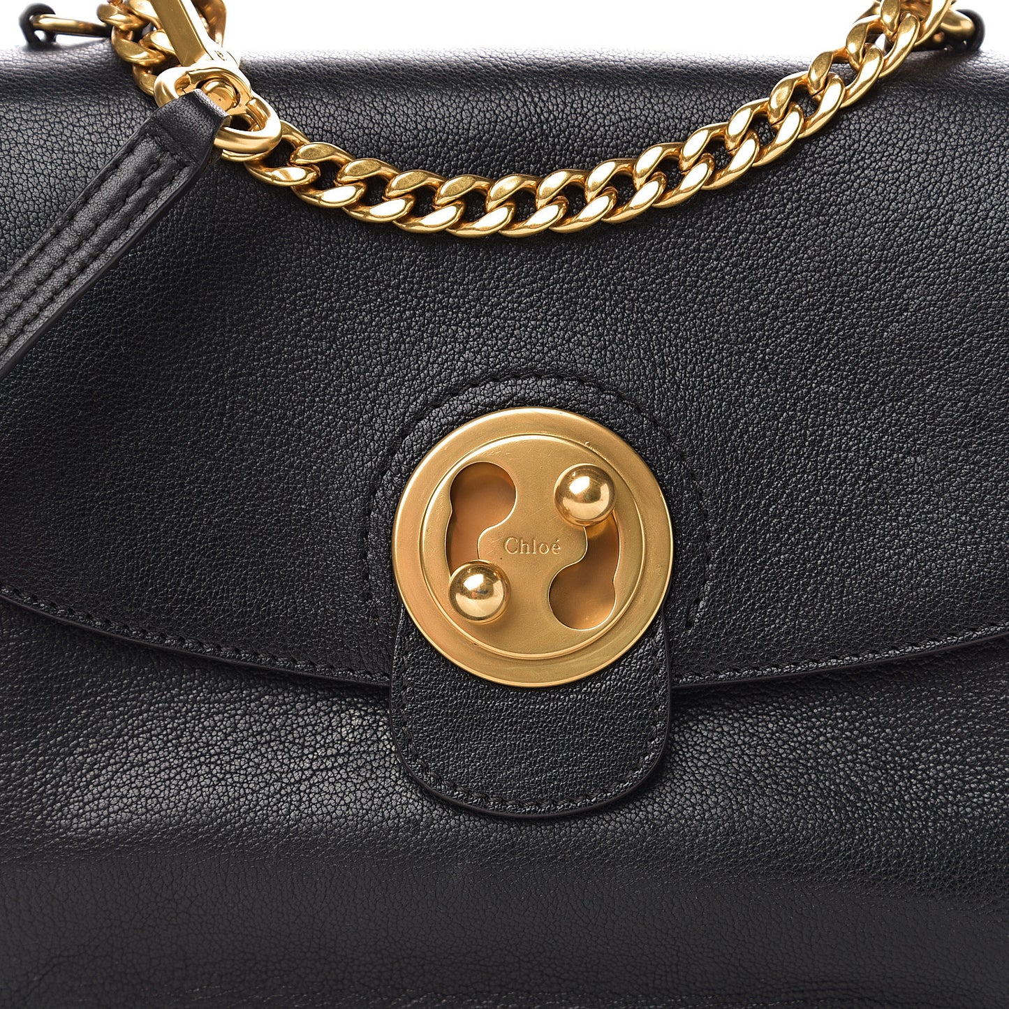 Goatskin Medium Mily Shoulder Bag Black