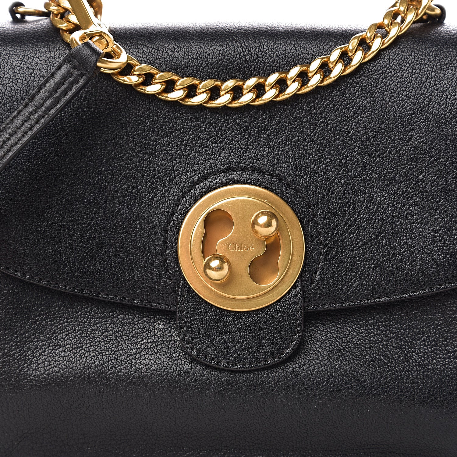 Chloe Goatskin Medium Mily Shoulder Bag Black 7 of 10
