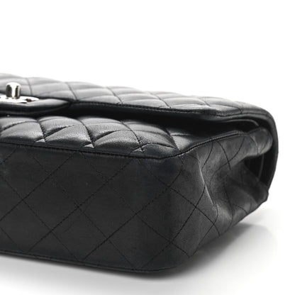 Chanel Lambskin Quilted Medium Double Flap Black 19 of 26