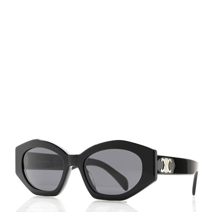 Celine Acetate Triomphe 01 Sunglasses CL 40238U Black 1 of 6