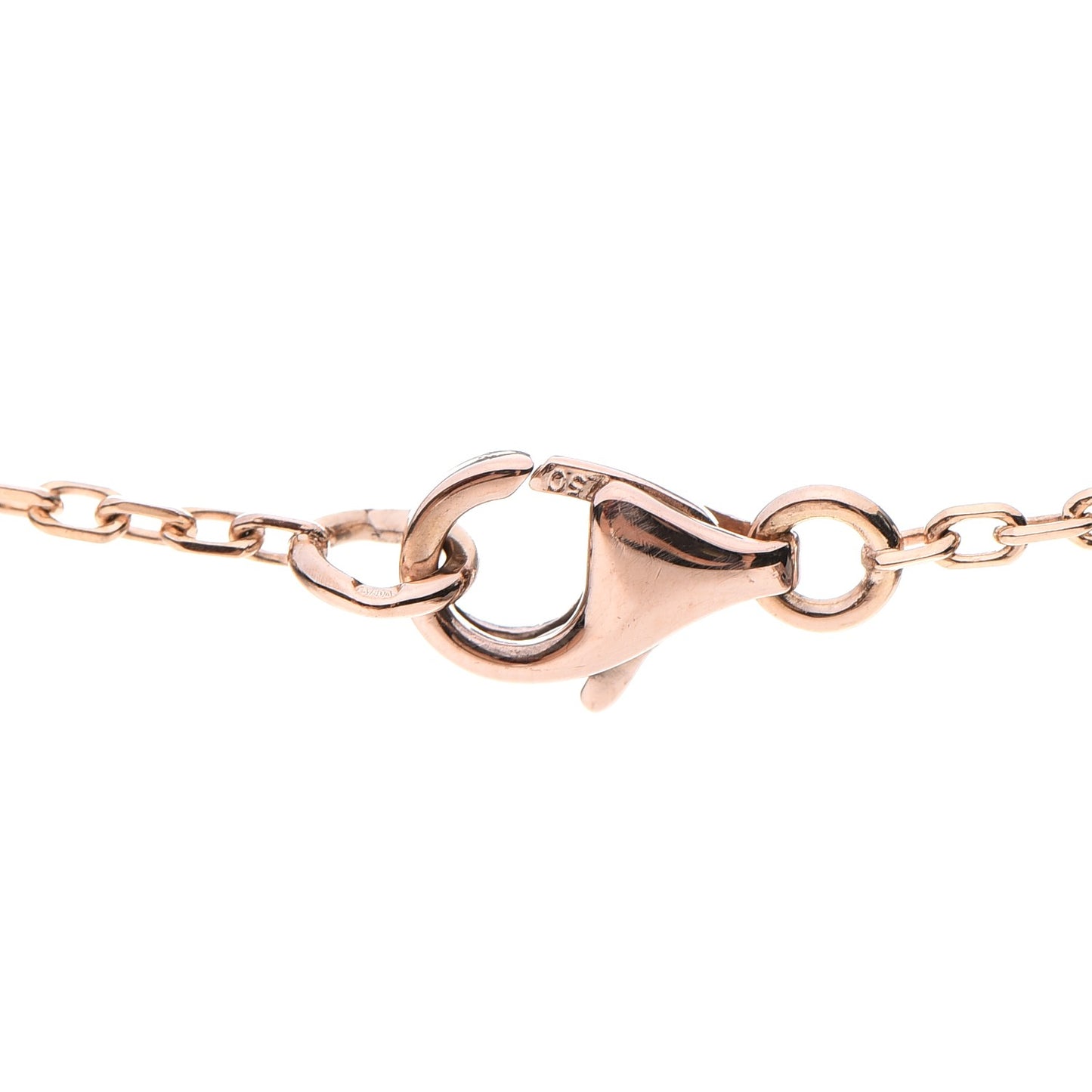 18K Pink Gold Diamond Caresse D'Orchidees Par Necklace