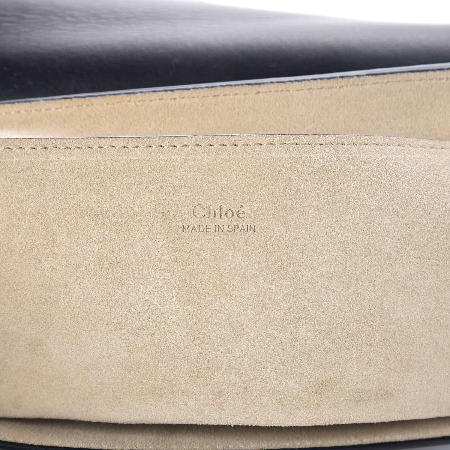 Chloe Suede Calfskin Faye Clutch Black 7 of 14