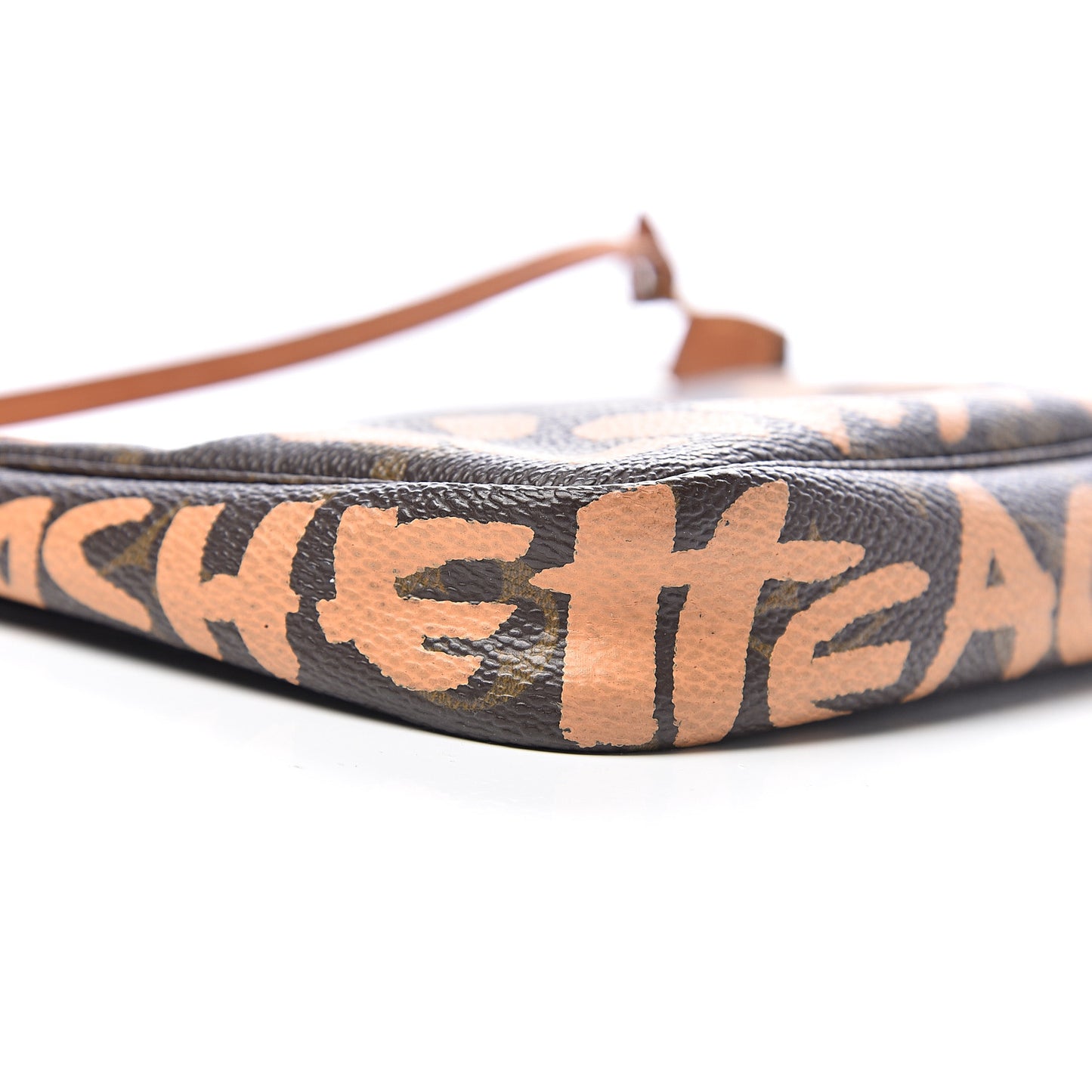 Monogram Graffiti Pochette Accessories Peach