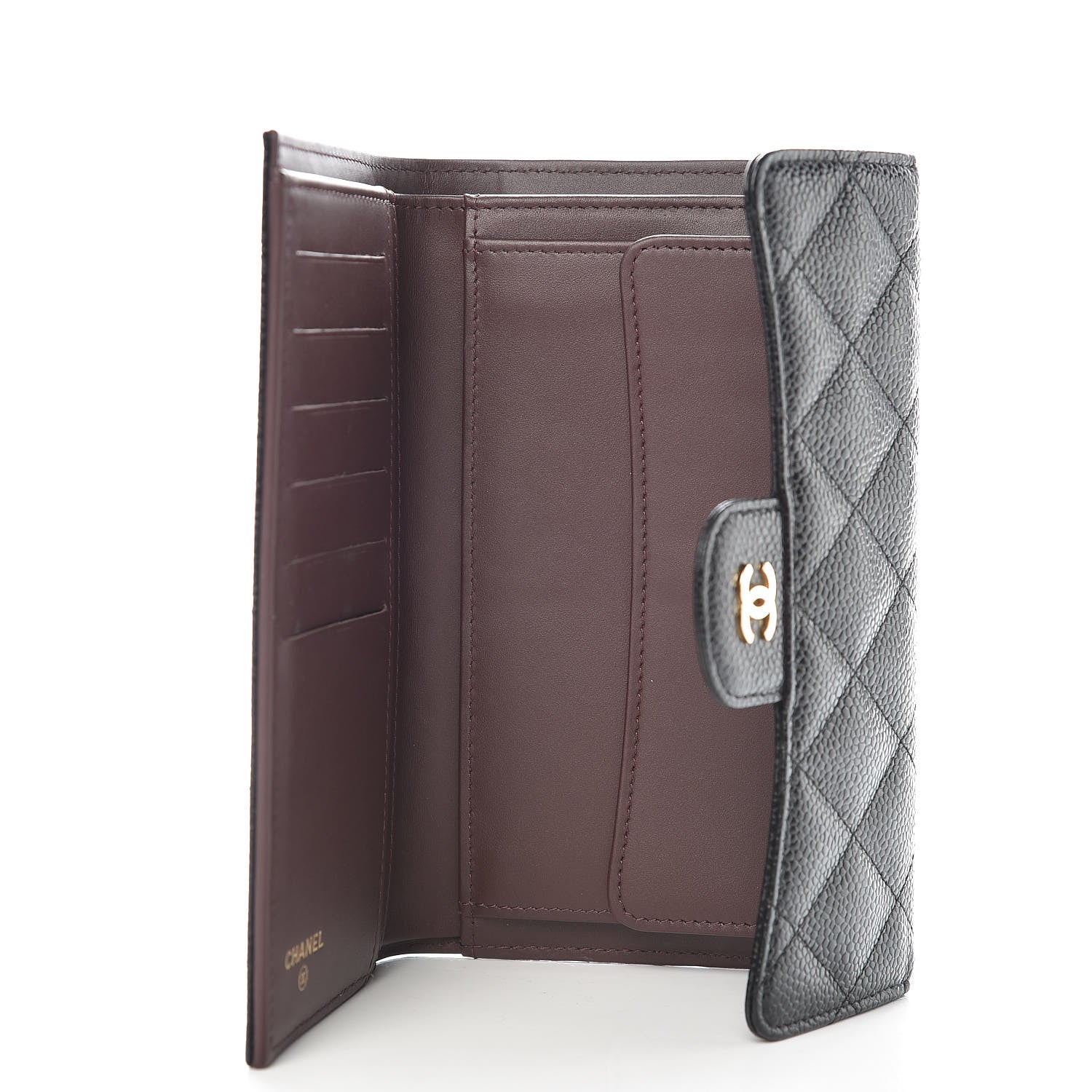 Chanel Caviar Quilted Large Flap Wallet Black 5 of 8