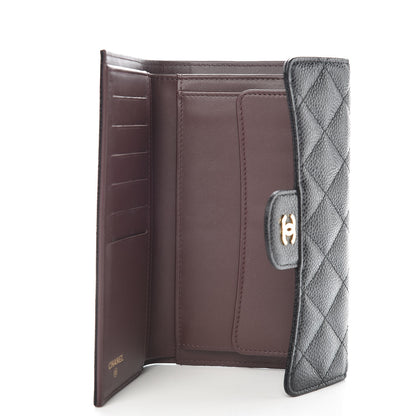 Chanel Caviar Quilted Large Flap Wallet Black 5 of 8