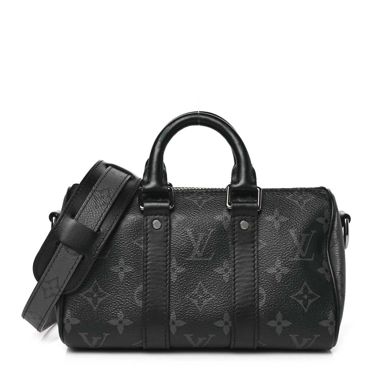 Reverse Monogram Eclipse Keepall XS Black
