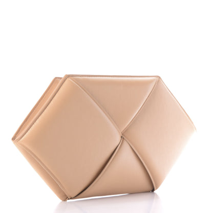 Bottega Veneta Nappa Maxi Intrecciato Pouch Clutch Almond 3 of 8